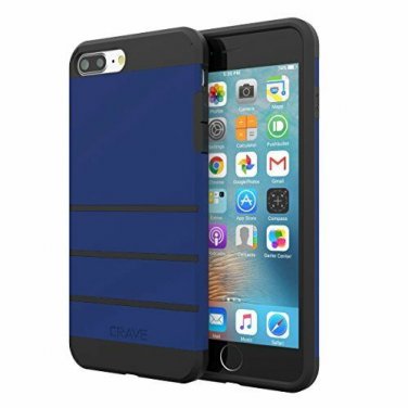 For iPhone 8 Plus/iPhone 7 Plus Case Crave Strong Guard Protection Navy