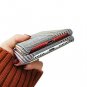 For iphone 7 Plus/ 8 Plus Case Soft Cloth Grid Fabric Stripes Vintage Grey Gray