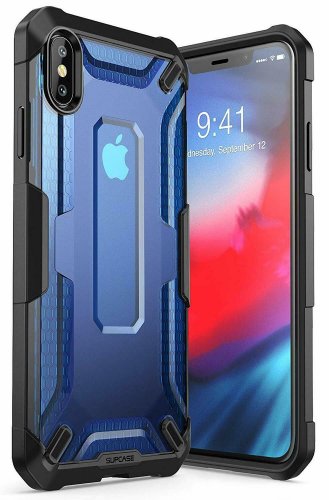 For iPhone Xs Max Case Unicorn Beetle Series Premium Hybrid Protective TPU Blue