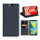 For Huawei P SMART Wallet Case Leather Flip Book Viewing Stand Card Holder Blue