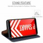 For Huawei P SMART Wallet Case Leather Flip Book Viewing Stand Card Holder Blue