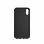 For iPhone XR case adidas Originals Moulded leatherlike inlay 3 suede Black
