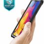 For LG V40 ThinQ Case Full Body Rugged Bumper Builtin Screen Protector Black