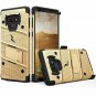 For Galaxy Note 9 Case Holster Lanyard Military Grade Drop Tested Gold/Black