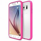 For Samsung Galaxy S6 Case Bumper Scratch Resistant Shock-Absorbing Frame Pink