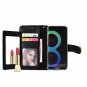 For Samsung Galaxy A8 Case 2018 Glitter Glossy PU Leather Diamond Buckle Black