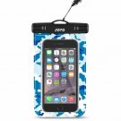 Universal Waterproof Pouch Cellphone Dry Bag Case Blue Camo