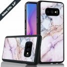 For Samsung Galaxy S10e Case Cover Shockproof AntiSkid Tired White Pink Marble