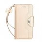 Samsung Galaxy S7 Edge Case Leather Wallet Flip Folio Mirror Wrist Strap Lemon