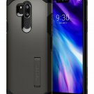 LG/LG G7 ThinQ Case Reinforced kickstand raised lips protect screen Gunmetal