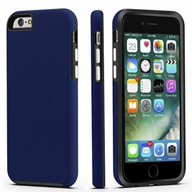 For iPhone 6/6s Case Dual Guard Protective Shock Absorbing Protection Navy Blue
