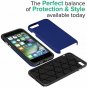 For iPhone 6/6s Case Dual Guard Protective Shock Absorbing Protection Navy Blue
