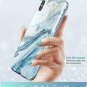 For iPhone Xs Max Case Builtin Screen Protector Cosmo FullBody Glitter Blue