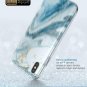For iPhone Xs Max Case Builtin Screen Protector Cosmo FullBody Glitter Blue