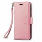 For Galaxy J8 Case Wallet Stand Slim Fit Heavy Duty Protective Shock Flip Pink