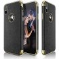 iPhone Xs Max Case Leather Luxury Slim Fit Flexible Soft Full Body Black