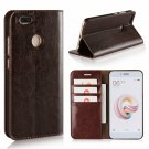 For XiaoMi A1 5X Case Genuine Leather Shockproof Heavy Duty Protective Brown