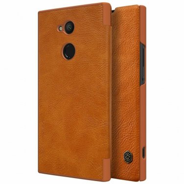 For Sony Xperia XA2 Ultra Case Mangix Flip Leather Wallet Smart Sleep Wake Brown