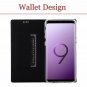 For Galaxy S9 Plus Wallet Case Leather Stand Kickstand Card Slot Magnetic Black