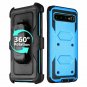 For Galaxy S10 Plus Case FullBody Rugged Holster Dual Layer Heavy Duty Blue