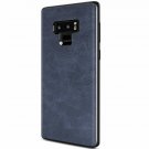 For Samsung Galaxy Note 9 Case Slim PU Leather Vintage Shockproof Blue