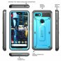For Google Pixel 3 XL Case Body Rugged Holster Built in Screen Protector Blue
