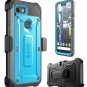 For Google Pixel 3 XL Case Body Rugged Holster Built in Screen Protector Blue