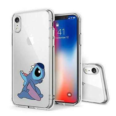For iPhone XR Case Premium Clear Scratch-Resistant Creative Artistic Stitch