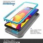 LG V40 ThinQ Case Full Body Protective   Kickstand  Holster Clip Design Blue
