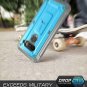 LG V40 ThinQ Case Full Body Protective   Kickstand  Holster Clip Design Blue