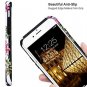 for iPhone 6/6S Case Slim Fit Hybrid Dual Layer Scratch Resistant  White Flower
