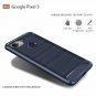 For Google Pixel 3 Case TPU Shock Absorption Technology Raised Bezels Blue