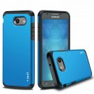 For Galaxy J3 2017 Case Heavy Duty Dual Layer Hybrid Rugged Bumber Blue