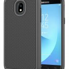 For Galaxy J7 2018 Case Defender Cover Dual Layer Soft TPU Bumber Black