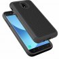 For Galaxy J7 2018 Case Defender Cover Dual Layer Soft TPU Bumber Black