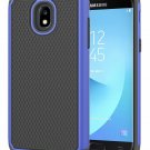 For Galaxy J7 2018 Case Defender Cover Dual Layer Soft TPU Bumber Blue