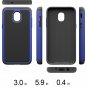 For Galaxy J7 2018 Case Defender Cover Dual Layer Soft TPU Bumber Blue