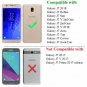 For Galaxy J7 2018 Case Defender Cover Dual Layer Soft TPU Bumber Feathers Blue