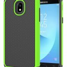 For Galaxy J7 2018 Case Defender Cover Dual Layer Soft TPU Bumber Green