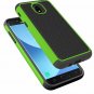 For Galaxy J7 2018 Case Defender Cover Dual Layer Soft TPU Bumber Green