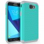 For Samsung Galaxy J7 2017 Case Shockproof Defender Cover Polycarbonate Turquois
