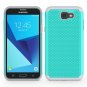 For Samsung Galaxy J7 2017 Case Shockproof Defender Cover Polycarbonate Turquois