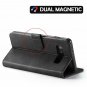 For Galaxy S10 Plus Wallet Case Cards Holder Flip with Builtin Kickstand Black