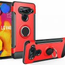 For LG V40 Thinq Case 2018 360 Degree Rotating Ring Holder with Kickstand Red