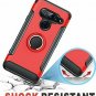 For LG V40 Thinq Case 2018 360 Degree Rotating Ring Holder with Kickstand Red