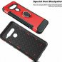 For LG V40 Thinq Case 2018 360 Degree Rotating Ring Holder with Kickstand Red