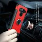 For LG V40 Thinq Case 2018 360 Degree Rotating Ring Holder with Kickstand Red