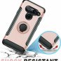For LG V40 Thinq Case 2018 360 Degree Rotating Ring Holder with Kickstand Rose