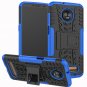 For Motorola Moto Z3 Play Case Yiakeng Dual Layer Shockproof Wallet Slim Blue