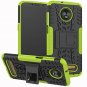 For Motorola Moto Z3 Play Case Yiakeng Dual Layer Shockproof Wallet Slim Green